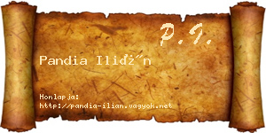 Pandia Ilián névjegykártya